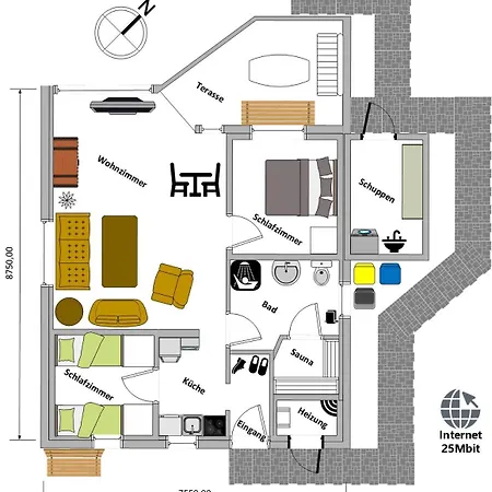 4 Personen Angler-ferienhaus Mit Privatem Bootsteg, Direkter Seelage, Kanu Und Sauna In * Otterndorf