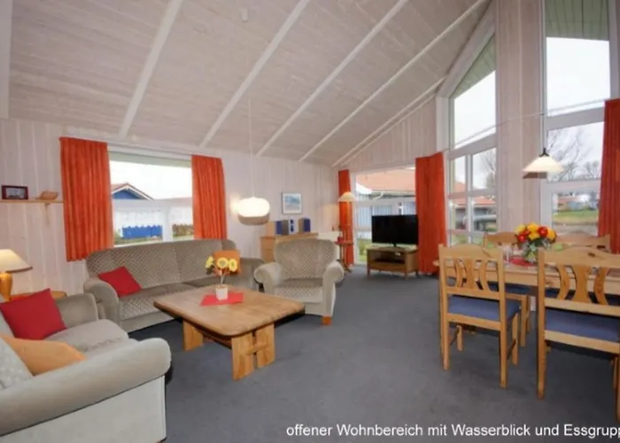 4 Personen Angler-ferienhaus Mit Privatem Bootsteg, Direkter Seelage, Kanu Und Sauna In 奥滕多夫